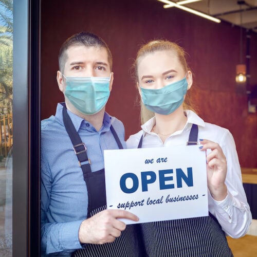 Reopening of a small business activity after the covid-19 lockdown quarantine