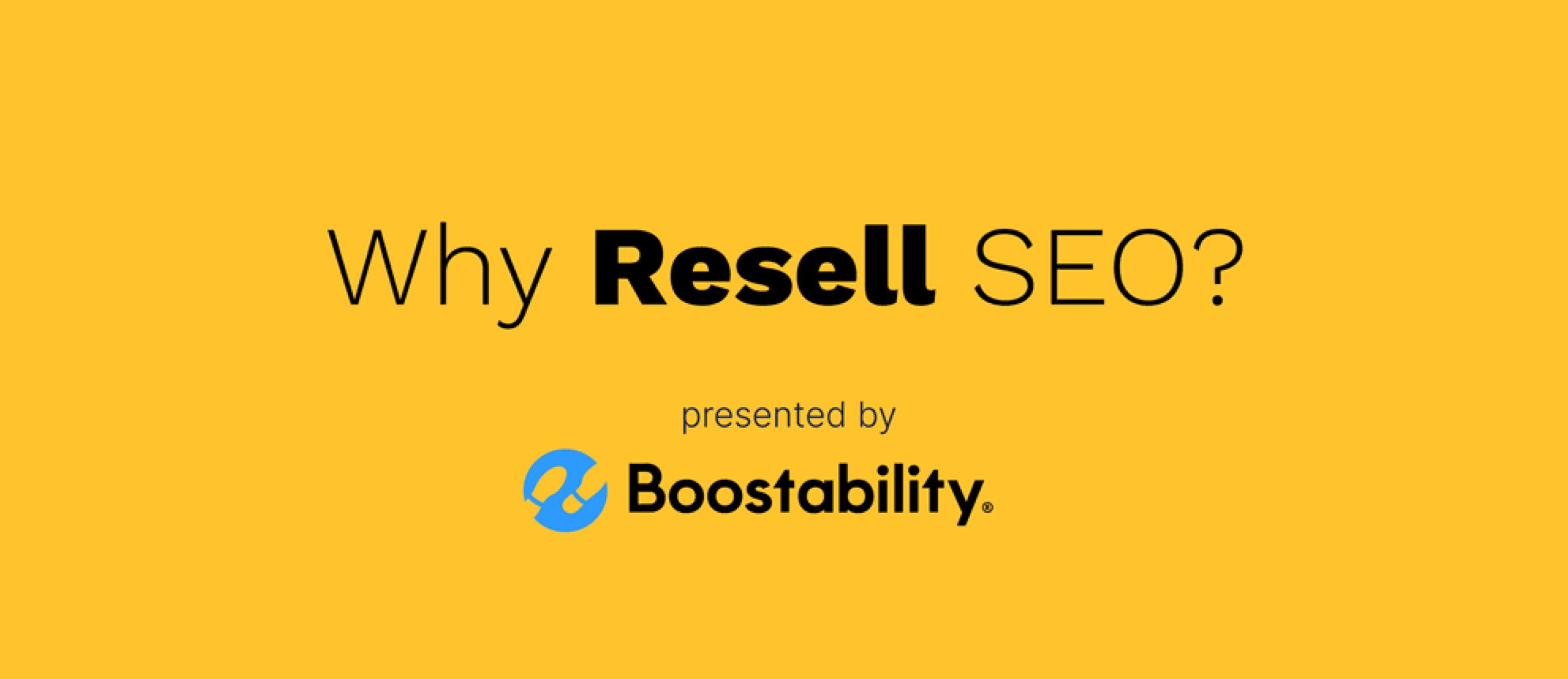 why resell seo